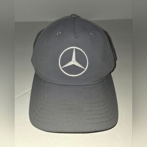 Mercedes Benz Logo Puma Golf Adjustable Strap Back Golf Hat Cap Gray Embroidered